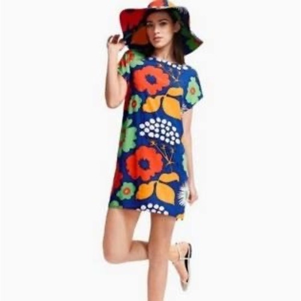 Marimekko x Target Kukkatori Floral‎ Print Swim Cover Dress Xsmall Beach Boho